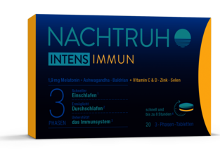 Produktbild des Nahrungsergänzungsmittel Nachtruh intens immun