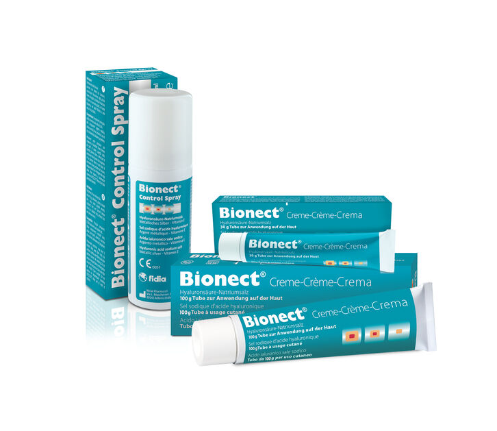 Produktbild von Bionect® Spray (50 ml) und Creme (30 g/100 g)